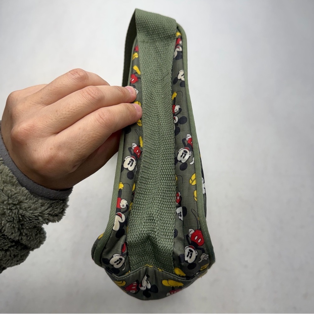 Disney Mickey Mouse Army Green Purse Handbag Crossbody - Picture 6 of 11